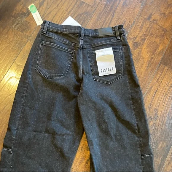 pistola Black Cropped Straight Crop Jeans - Picture 9 of 11